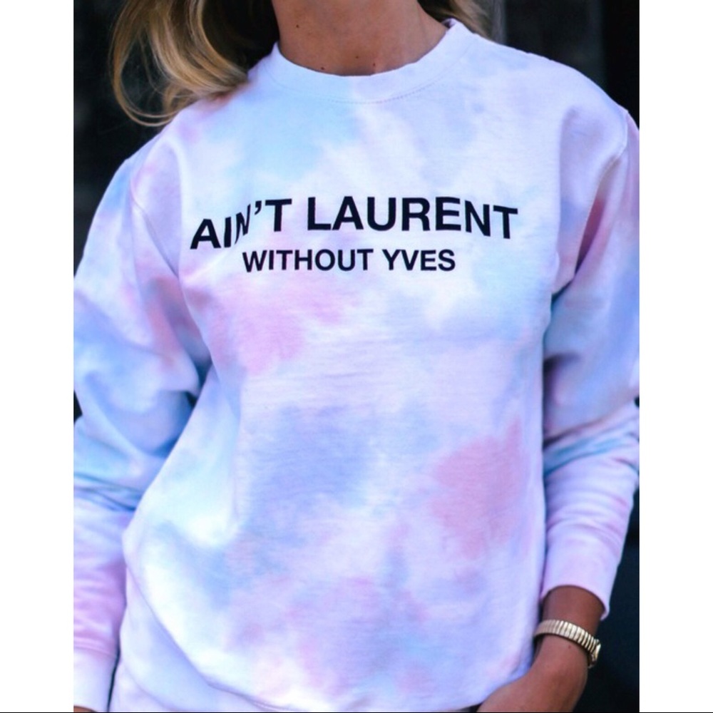 Beautiful cotton candy graphic sweatshirt sweater